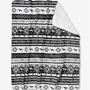Victoria's Secret PINK Reversible Fleece Blanket